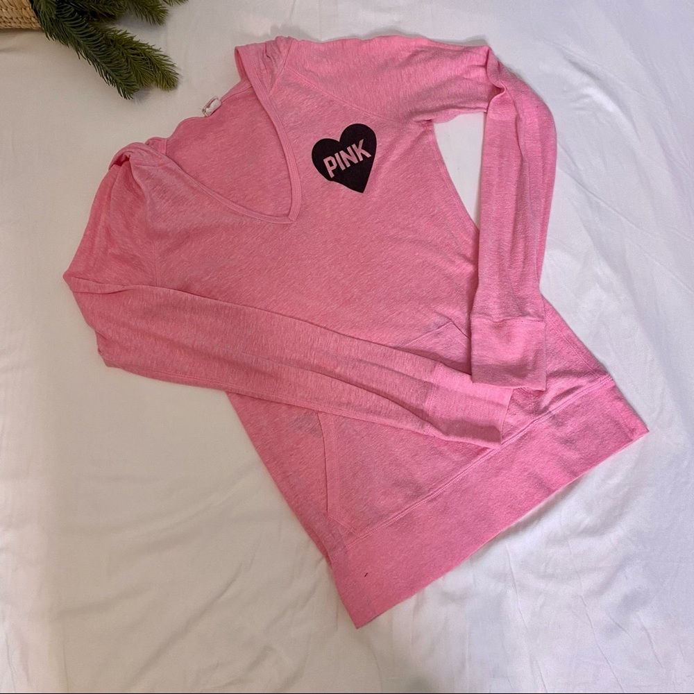 Victoria’s Secret PINK Hooded Long Sleeve Top